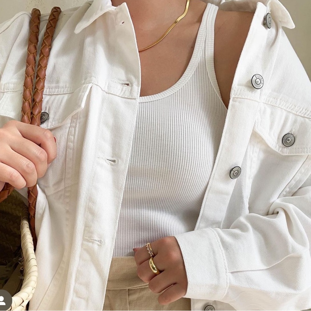 White Denim Jacket